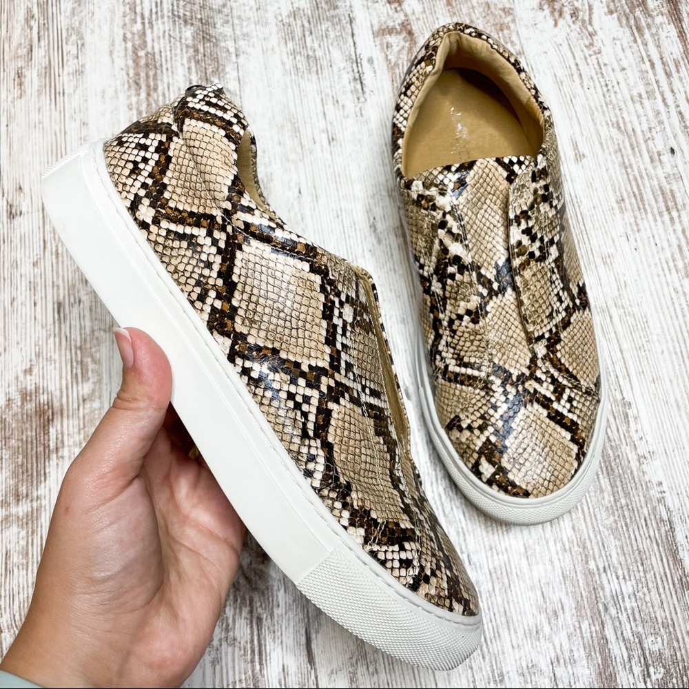 J/Slides Heidi Slip On Platform Python Sneakers 9 - image 1